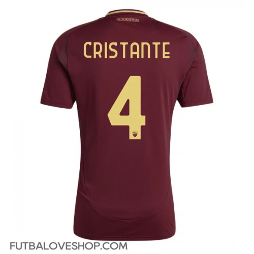 Dres AS Roma Bryan Cristante #4 Domáci 2024-25 Krátky Rukáv